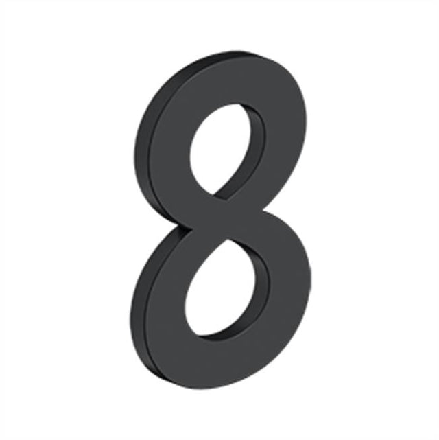 Deltana - 4'' NUMBER 8, B SERIES WITH RISERS, STAINLESS STEEL - Paint Black