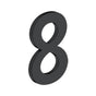 Deltana - 4'' NUMBER 8, B SERIES WITH RISERS, STAINLESS STEEL - Paint Black