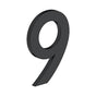 Deltana - 4'' NUMBER 9, B SERIES, STAINLESS STEEL - Paint Black