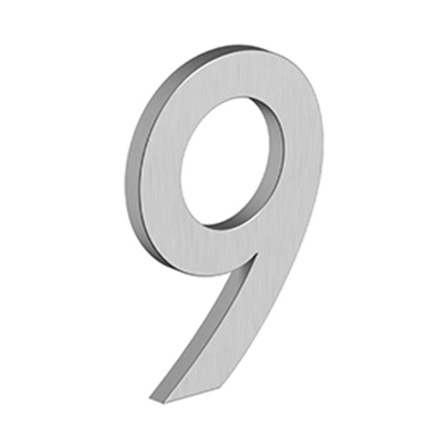 Deltana - 4'' NUMBER 9, B SERIES, STAINLESS STEEL - Brushed Stainless