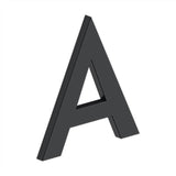Deltana - 4'' LETTER A, B SERIES WITH RISERS, STAINLESS STEEL - Paint Black