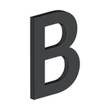 Deltana - 4'' LETTER B, B SERIES WITH RISERS, STAINLESS STEEL - Paint Black