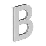 Deltana - 4'' LETTER B, B SERIES WITH RISERS, STAINLESS STEEL - Brushed Stainless