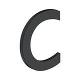 Deltana - 4'' LETTER C, B SERIES WITH RISERS, STAINLESS STEEL - Paint Black