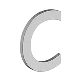Deltana - 4'' LETTER C, B SERIES WITH RISERS, STAINLESS STEEL - Brushed Stainless