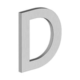 Deltana - 4'' LETTER D, B SERIES WITH RISERS, STAINLESS STEEL - Brushed Stainless