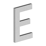 Deltana - 4'' LETTER E, B SERIES WITH RISERS, STAINLESS STEEL - Brushed Stainless