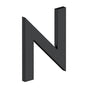 Deltana - 4'' LETTER N, B SERIES WITH RISERS, STAINLESS STEEL - Paint Black