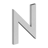 Deltana - 4'' LETTER N, B SERIES WITH RISERS, STAINLESS STEEL - Brushed Stainless
