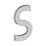 Deltana - 4'' LETTER S, B SERIES WITH RISERS, STAINLESS STEEL - Brushed Stainless