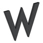 Deltana - 4'' LETTER W, B SERIES WITH RISERS, STAINLESS STEEL - Paint Black
