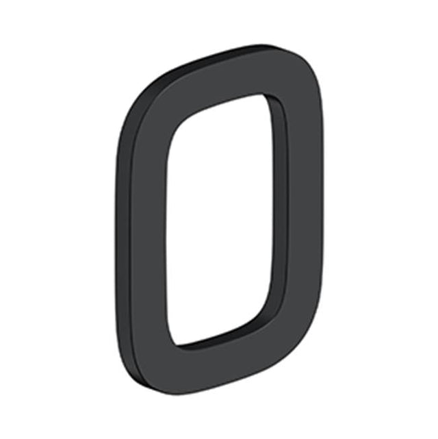 Deltana - 4'' Number 0, E Series with Risers, Stainless Steel - Paint Black