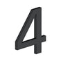 Deltana - 4'' NUMBER 4, E SERIES WITH RISERS, STAINLESS STEEL - Paint Black