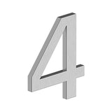 Deltana - 4'' NUMBER 4, E SERIES WITH RISERS, STAINLESS STEEL - Brushed Stainless