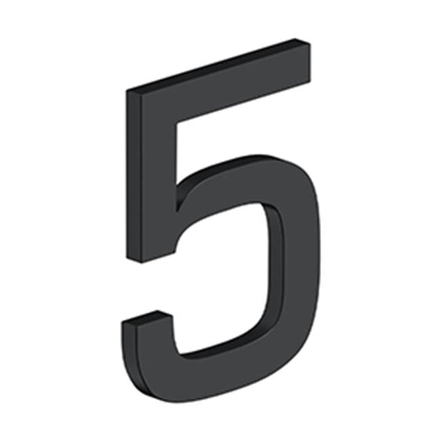 Deltana - 4'' NUMBER 5, E SERIES WITH RISERS, STAINLESS STEEL - Paint Black