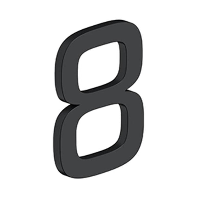 Deltana - 4'' NUMBER 8, E SERIES WITH RISERS, STAINLESS STEEL - Paint Black
