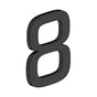 Deltana - 4'' NUMBER 8, E SERIES WITH RISERS, STAINLESS STEEL - Paint Black