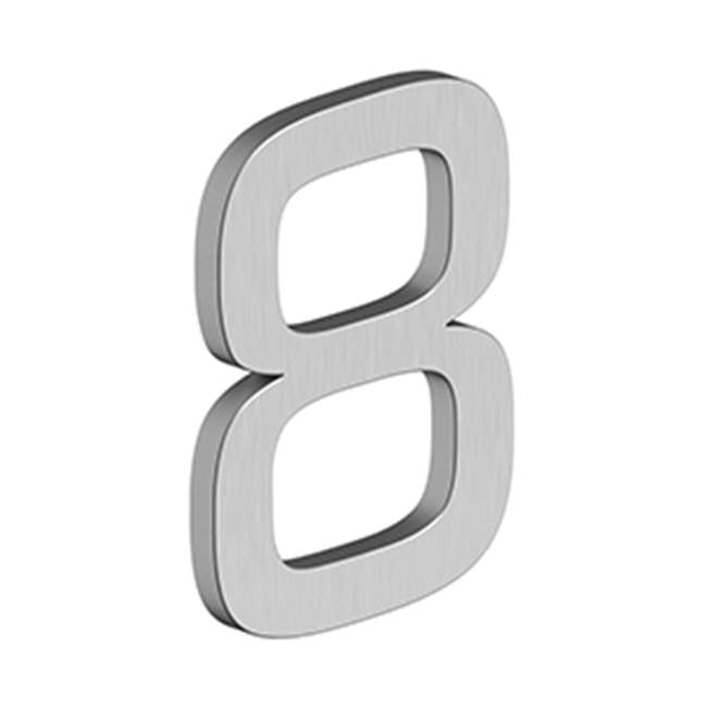 Deltana - 4'' NUMBER 8, E SERIES WITH RISERS, STAINLESS STEEL - Brushed Stainless