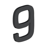 Deltana - 4'' NUMBER 9, E SERIES WITH RISERS, STAINLESS STEEL - Paint Black