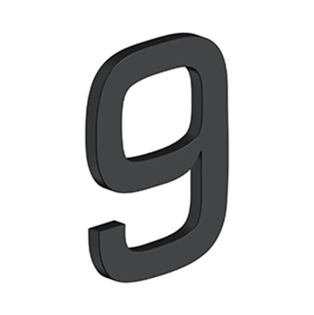 Deltana - 4'' NUMBER 9, E SERIES WITH RISERS, STAINLESS STEEL - Paint Black