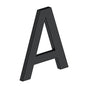 Deltana - 4'' LETTER A, E SERIES WITH RISERS, STAINLESS STEEL - Paint Black