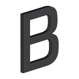 Deltana - 4'' LETTER B, E SERIES WITH RISERS, STAINLESS STEEL - Paint Black