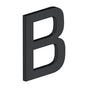Deltana - 4'' LETTER B, E SERIES WITH RISERS, STAINLESS STEEL - Paint Black