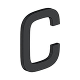 Deltana - 4'' LETTER C, E SERIES WITH RISERS, STAINLESS STEEL - Paint Black
