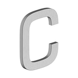 Deltana - 4'' LETTER C, E SERIES WITH RISERS, STAINLESS STEEL - Brushed Stainless