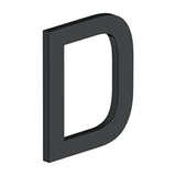 Deltana - 4'' LETTER D, E SERIES WITH RISERS, STAINLESS STEEL - Paint Black