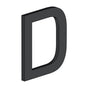 Deltana - 4'' LETTER D, E SERIES WITH RISERS, STAINLESS STEEL - Paint Black