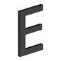 Deltana - 4'' LETTER E, E SERIES WITH RISERS, STAINLESS STEEL - Paint Black