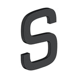 Deltana - 4'' LETTER S, E SERIES WITH RISERS, STAINLESS STEEL - Paint Black