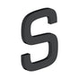 Deltana - 4'' LETTER S, E SERIES WITH RISERS, STAINLESS STEEL - Paint Black