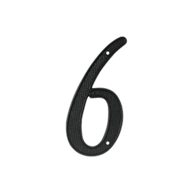 Deltana - 4'' Numbers Zinc Die-Cast, Black - Black
