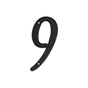 Deltana - 4'' Numbers Zinc Die-Cast, Black - Black