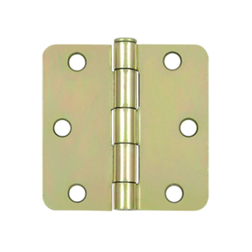 Deltana - 3'' x 3'' x 1/4'' Radius Hinge - Zinc Dichromate