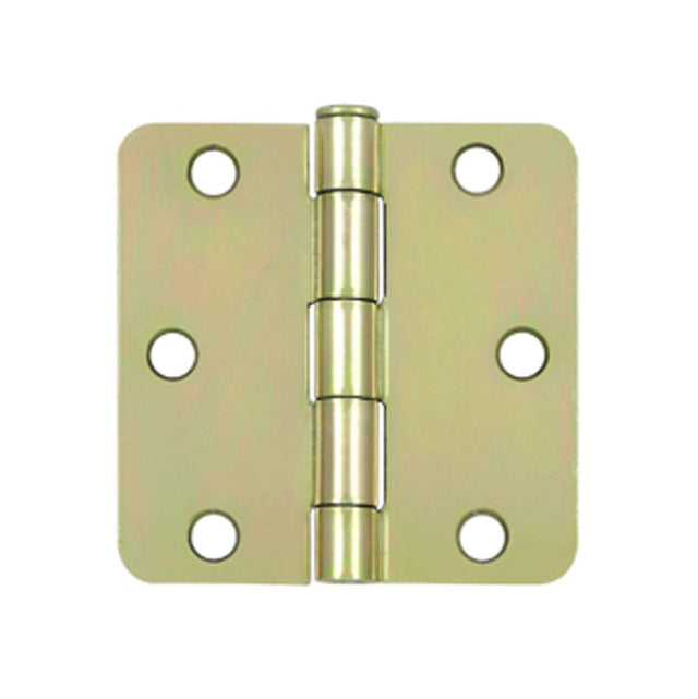 Deltana - 3'' x 3'' x 1/4'' Radius Hinge - Zinc Dichromate