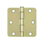 Deltana - 3'' x 3'' x 1/4'' Radius Hinge - Zinc Dichromate