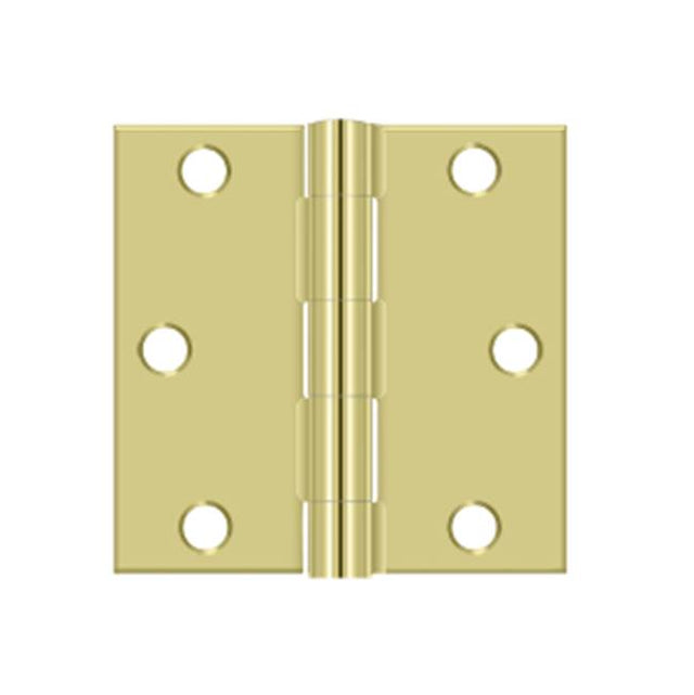 Deltana - 3'' x 3'' Square Hinge - Polished Brass