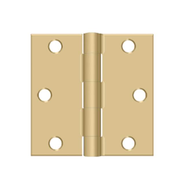 Deltana - 3'' x 3'' Square Hinge - Brushed Brass