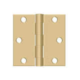 Deltana - 3'' x 3'' Square Hinge - Brushed Brass