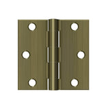 Deltana - 3'' x 3'' Square Hinge - Antique Brass