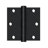 Deltana - 3-1/2'' x 3-1/2'' Square Hinge, HD - Paint Black
