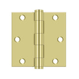 Deltana - 3-1/2'' x 3-1/2'' Square Hinge, HD - Polished Brass
