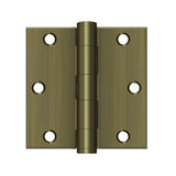 Deltana - 3-1/2'' x 3-1/2'' Square Hinge, HD - Antique Brass