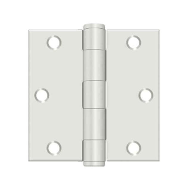 Deltana - 3-1/2'' x 3-1/2'' Square Hinge, HD - Prime Coat White