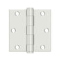 Deltana - 3-1/2'' x 3-1/2'' Square Hinge, HD - Prime Coat White
