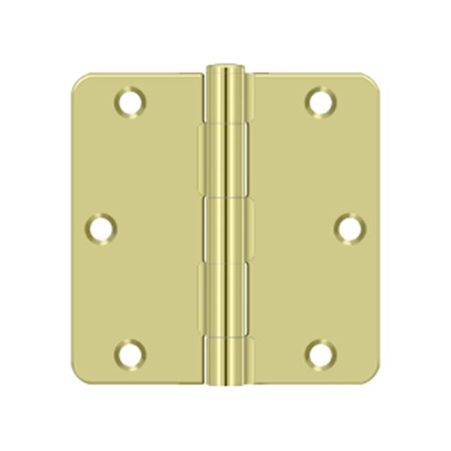 Deltana - 3-1/2'' x 3-1/2'' x 1/4'' Radius Hinge, Residential Thickness - Zinc Dichromate