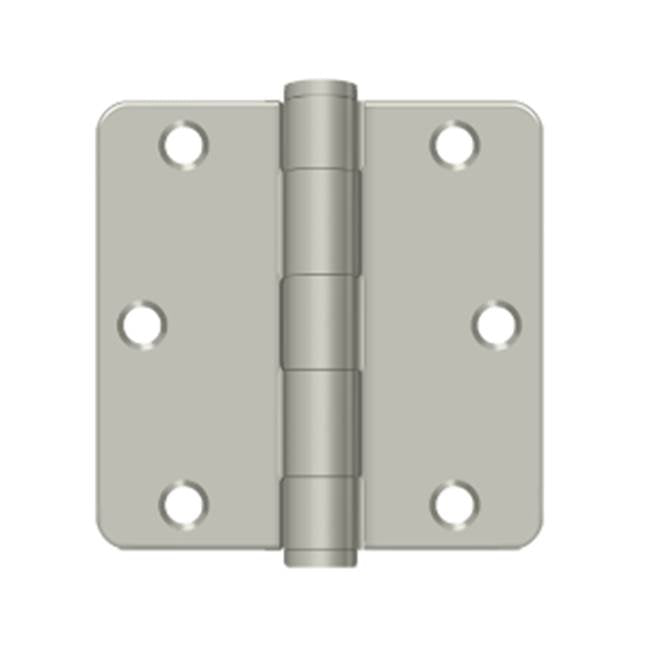 Deltana - 3-1/2'' x 3-1/2'' x 1/4'' Radius Hinge, HD - Brushed Nickel